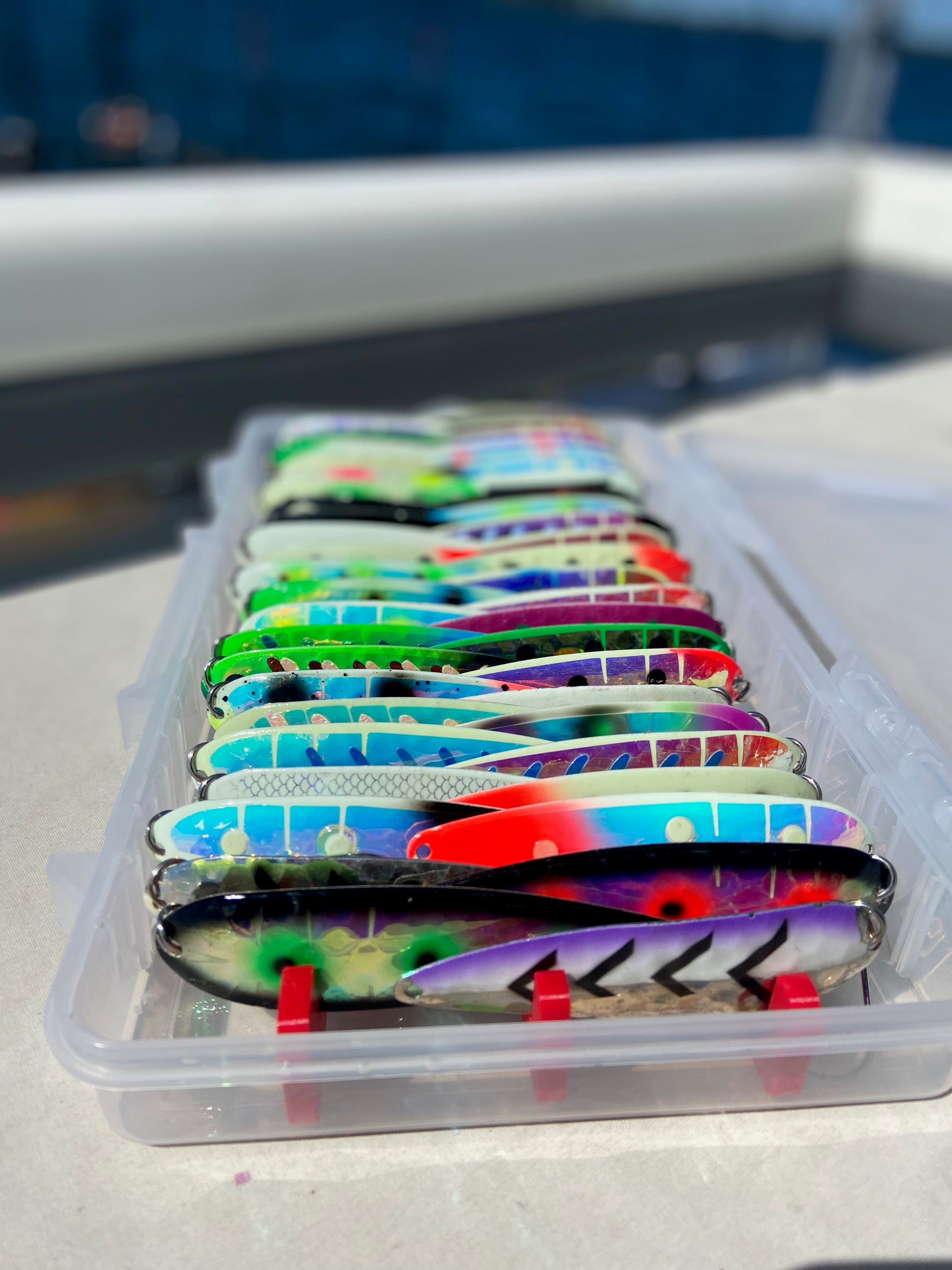 hanging spoon tackle box Mag Spoon Box – AJ's Custom Solutions